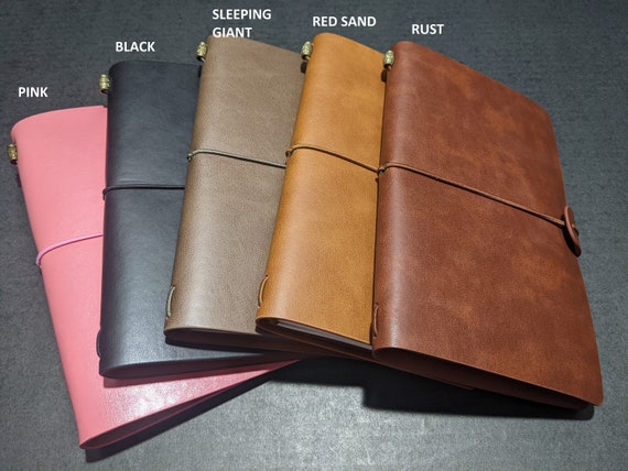 Leather Zippered Hobonichi Weeks Mega Cover - Brown