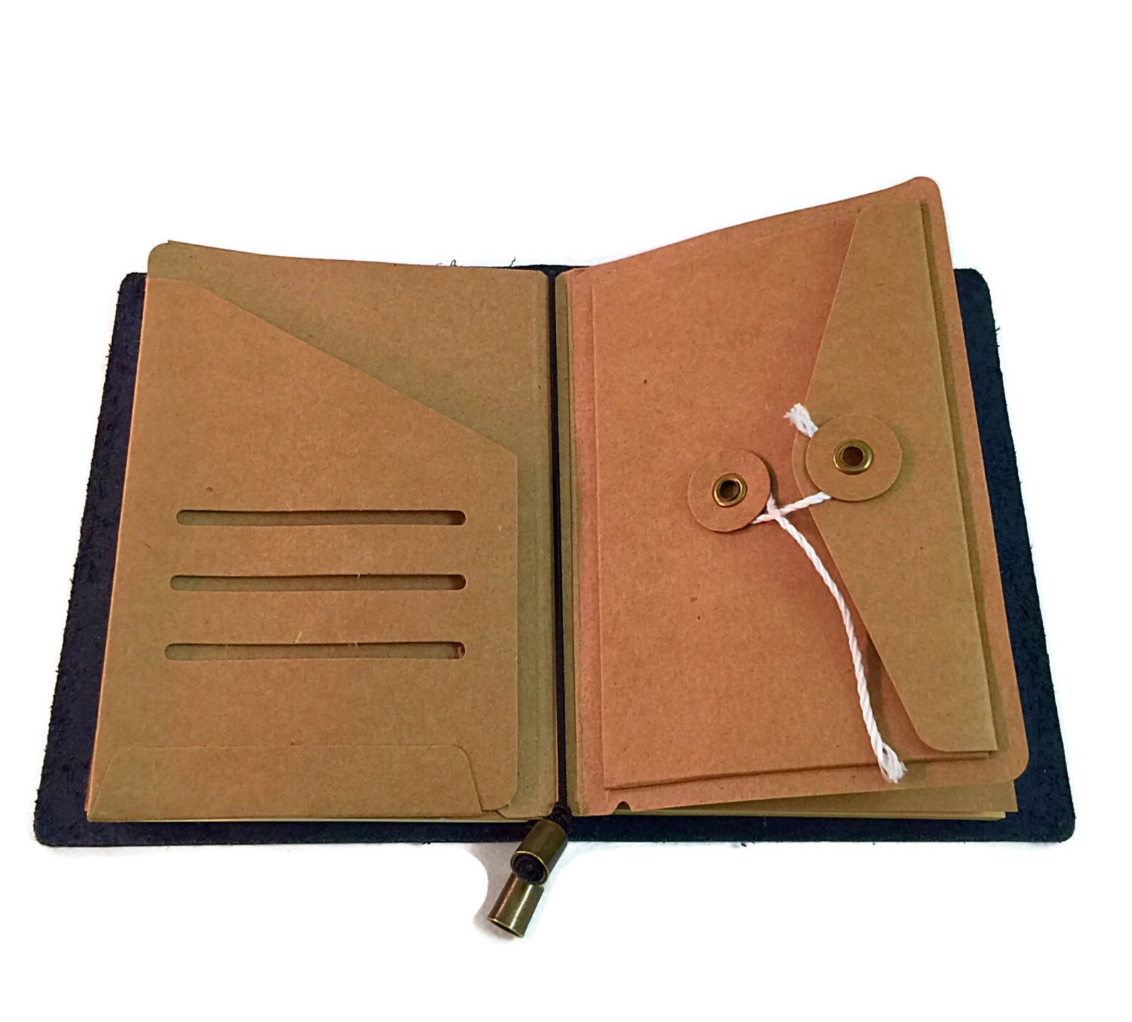 Passport Size Kraft File Folder with Envelope Insert for Etsy