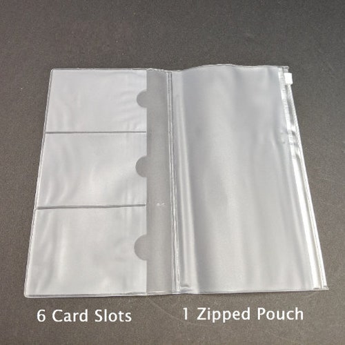Credit Card Holder Wallet Insert for Travelers Notebook Cover Etsy