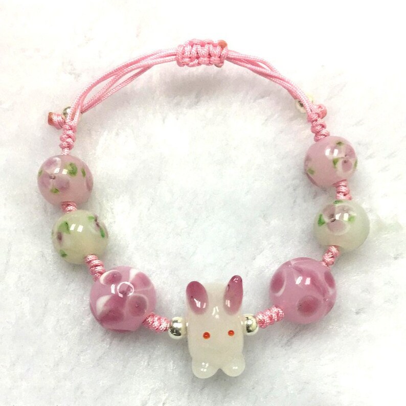 Rabbit Bracelet / Rabbit Charm Bracelet / Bunny Bracelet / Etsy