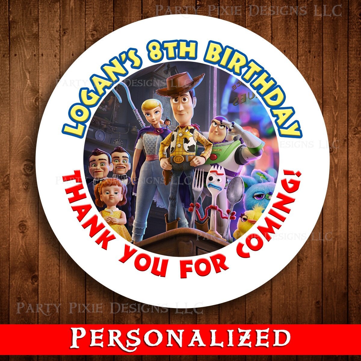DISNEY DESCENDANTS UMA BIRTHDAY ROUND PARTY STICKERS LABELS FAVORS~VARIOUS SIZES
