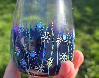 Vidrio pintado a mano