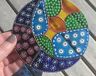 Hand Painted Glass Sun Catcher