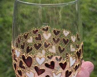 Vidrio pintado a mano