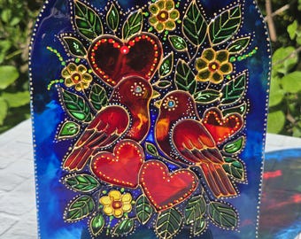 Free Standing Birds Sun Catcher