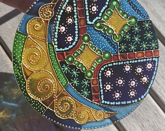Hand Painted Glass Sun Catcher