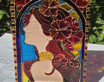 Free Standing Lady Sun Catcher