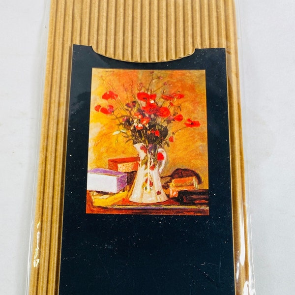 Pierre Bonnard vintage Poppies bookmark made in Germany UNUSED in original packaging.  Fine art gift Easter Passover