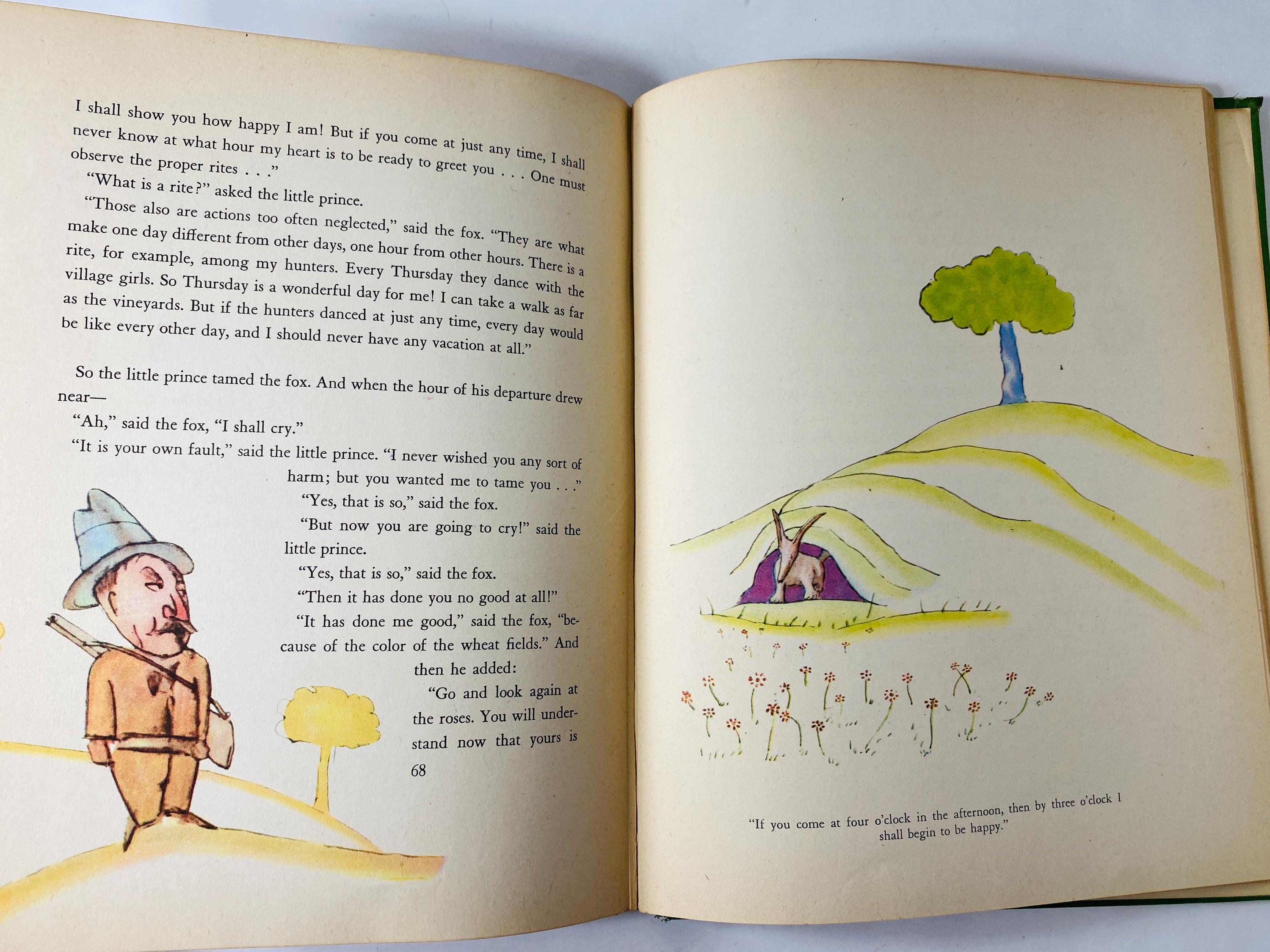 The Little Prince FIRST EDITION Third Printing Vintage Book Circa