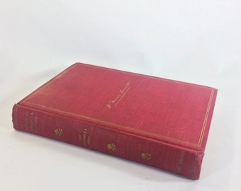 1841 Historical Romances of William Harrison Ainsworth Vintage book Jane Shore, King Edward IV mistress GORGEOUS antique red cloth