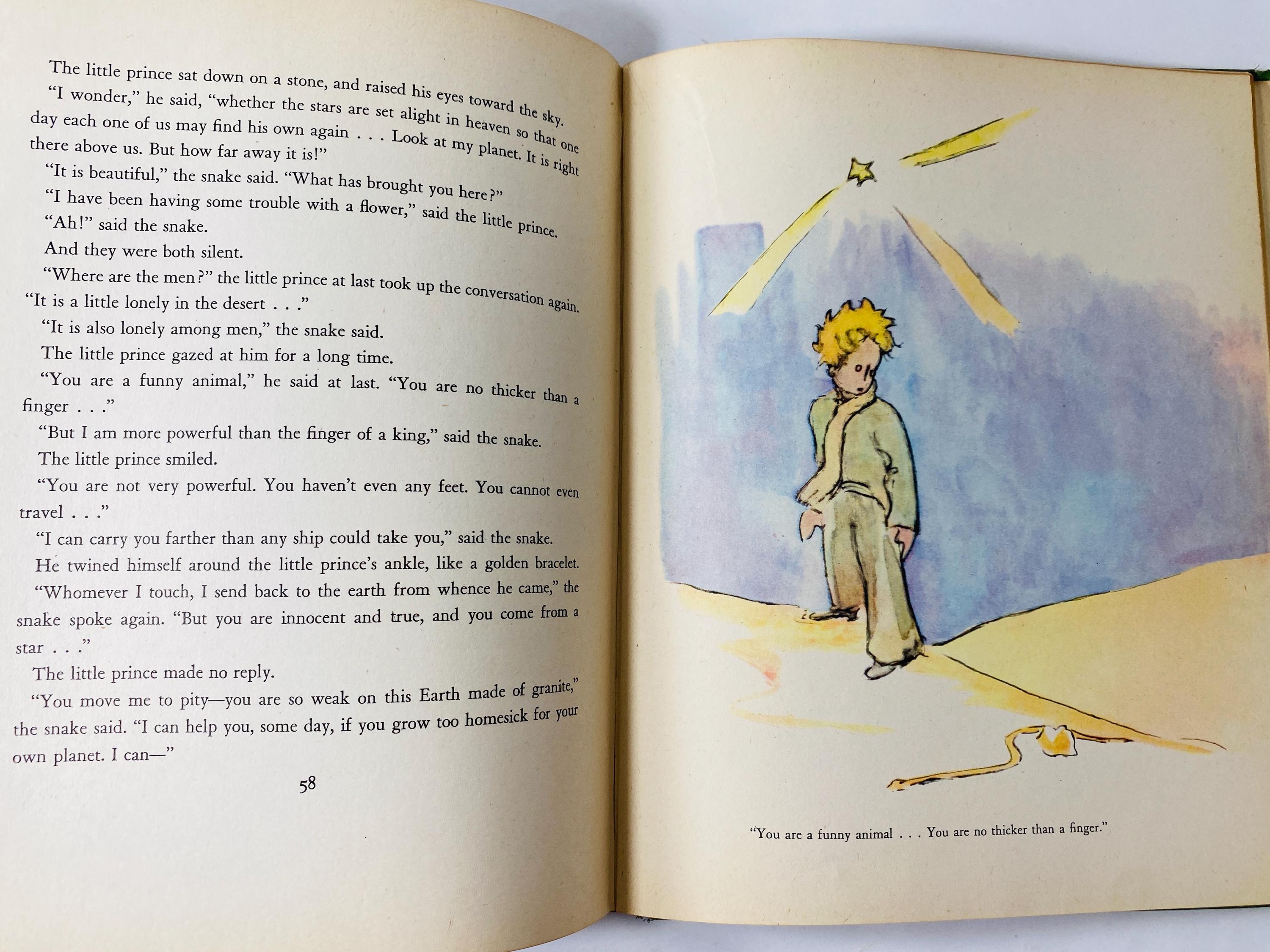 The Little Prince FIRST EDITION Third Printing Vintage Book Circa