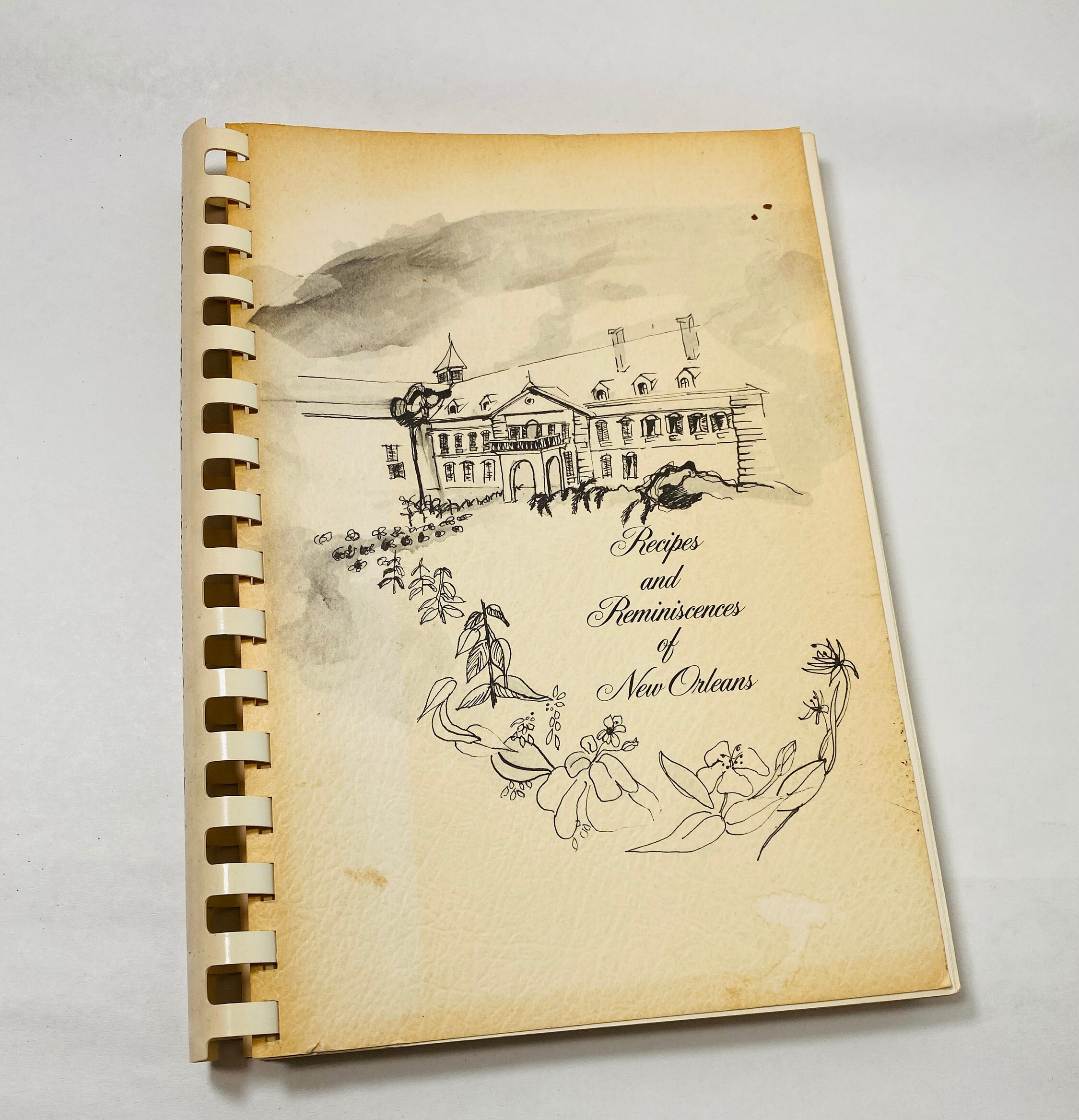SIGNED New Orleans Recipes and Reminiscences Vintage Spiral Cookbook ...