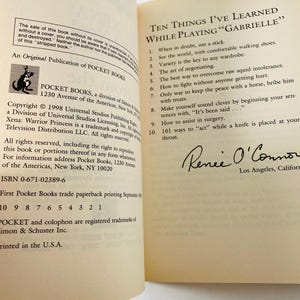 Xena vintage paperback book All I Need to Know I Learned from the Warrior Princess by Josepha Sherman circa 1998 immagine 6