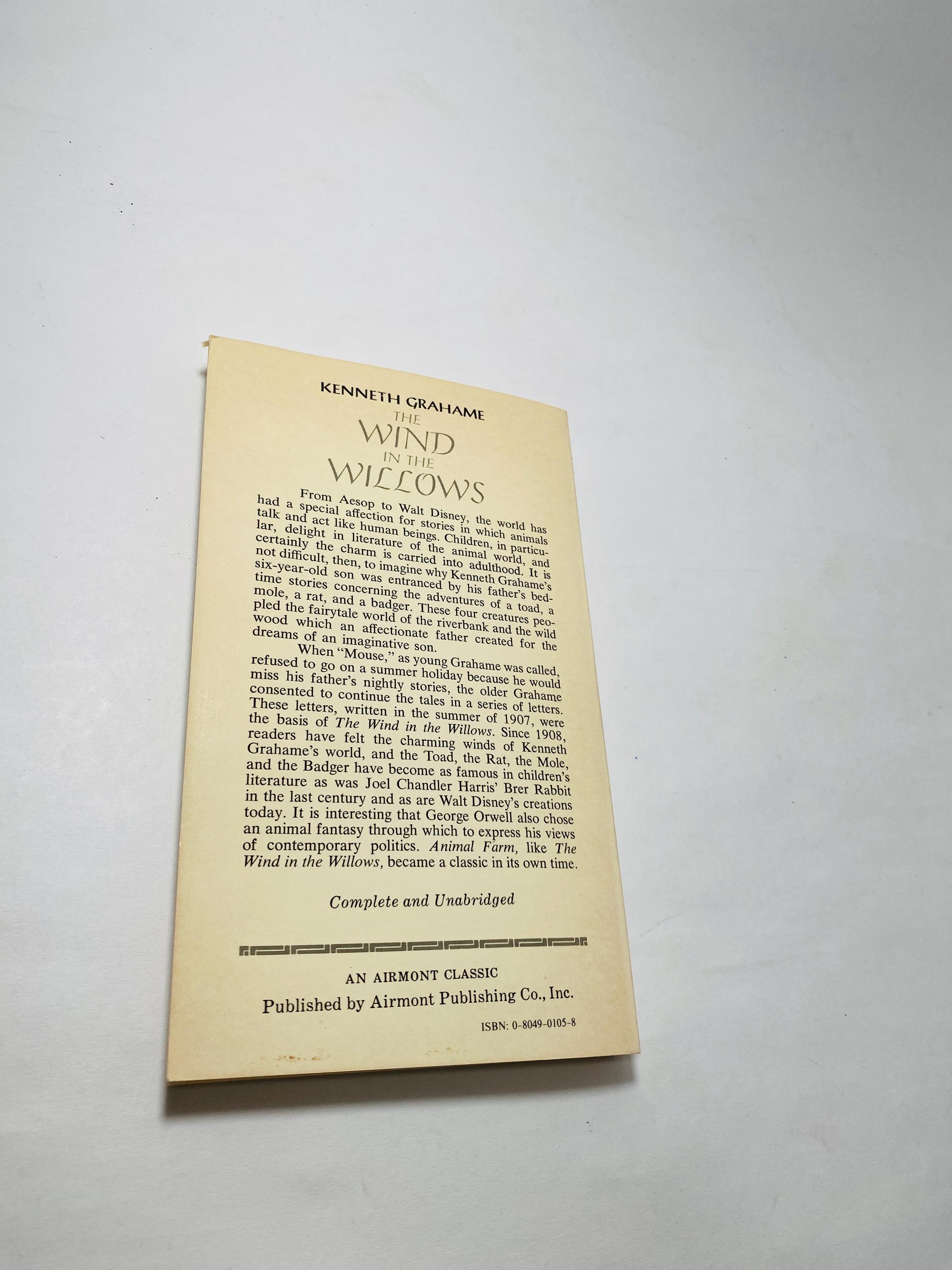 1966 Wind in the Willows Vintage Paperback Book by Kenneth Grahame ...
