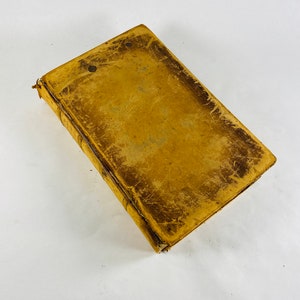 1832 Vintage brown leather poetry book Scotland Samuel Rogers, Thomas Campbell, James Montgomery, Charles Lamb, Henry Kirke-White.