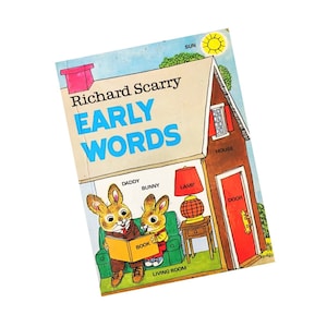 Richard Scarry&#39;s Early Words!  Little Golden Book.   Vintage Hardback Book circa 1976.  Children&#39;s