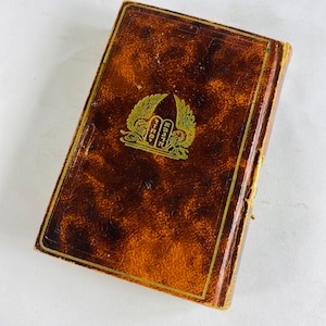 1956 Jewish Scripture Prayer Book BEAUTIFUL miniature small vintage book Masoretic Text printed in Israel