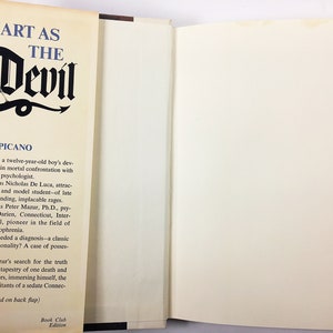 Smart As the Devil vintage book by Felice Picano circa 1975 about a boy who may be possessed and a very modern psychologist. image 6