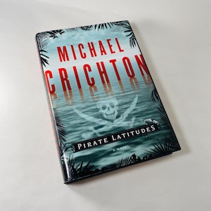 Pirate Latitides Vintage FIRST EDITION Buch von Michael Crichton über Piraterie in der Karibik im 17