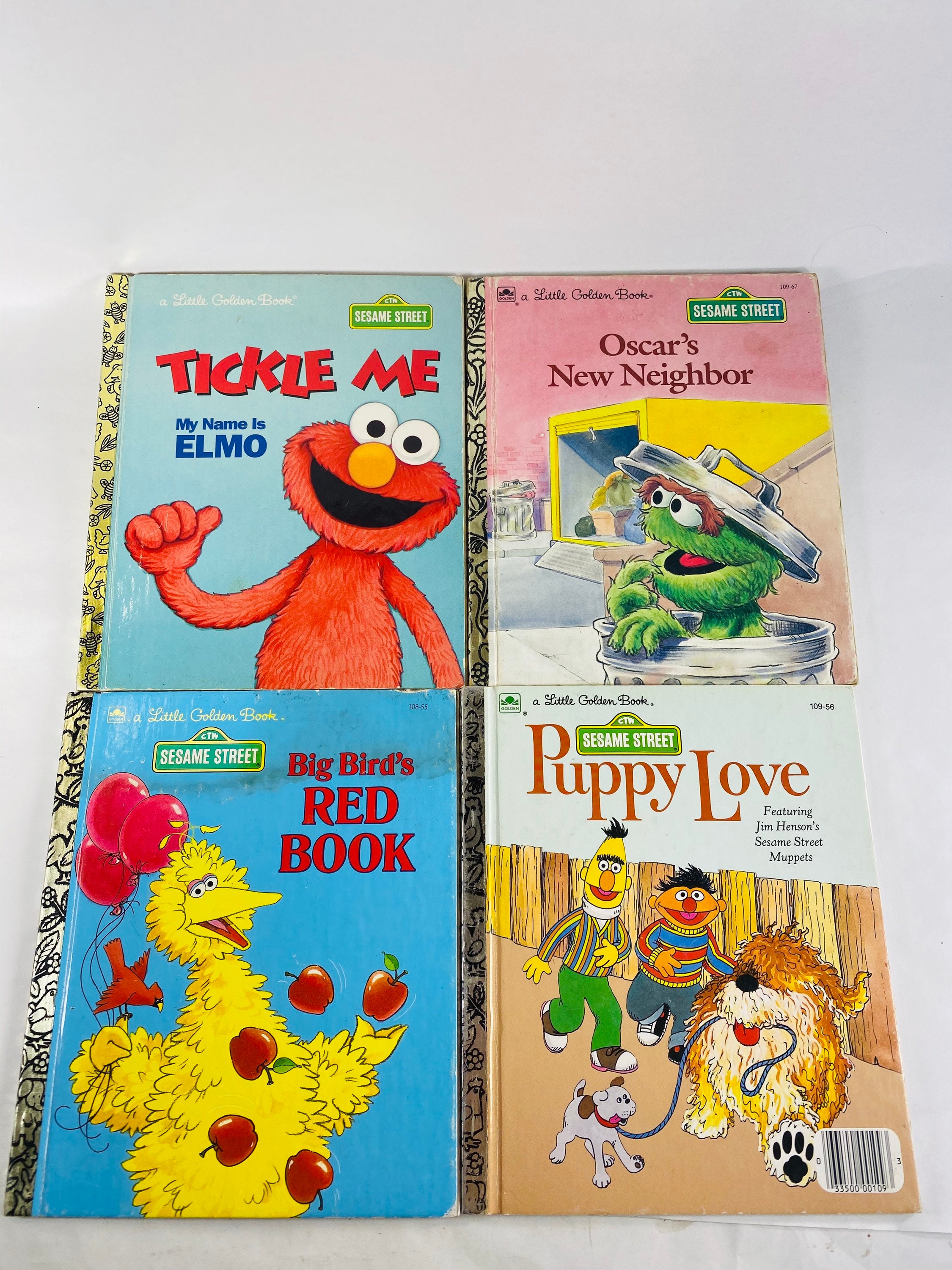 Sesame Street Vintage Little Golden Books. Bert and Ernie Puppy