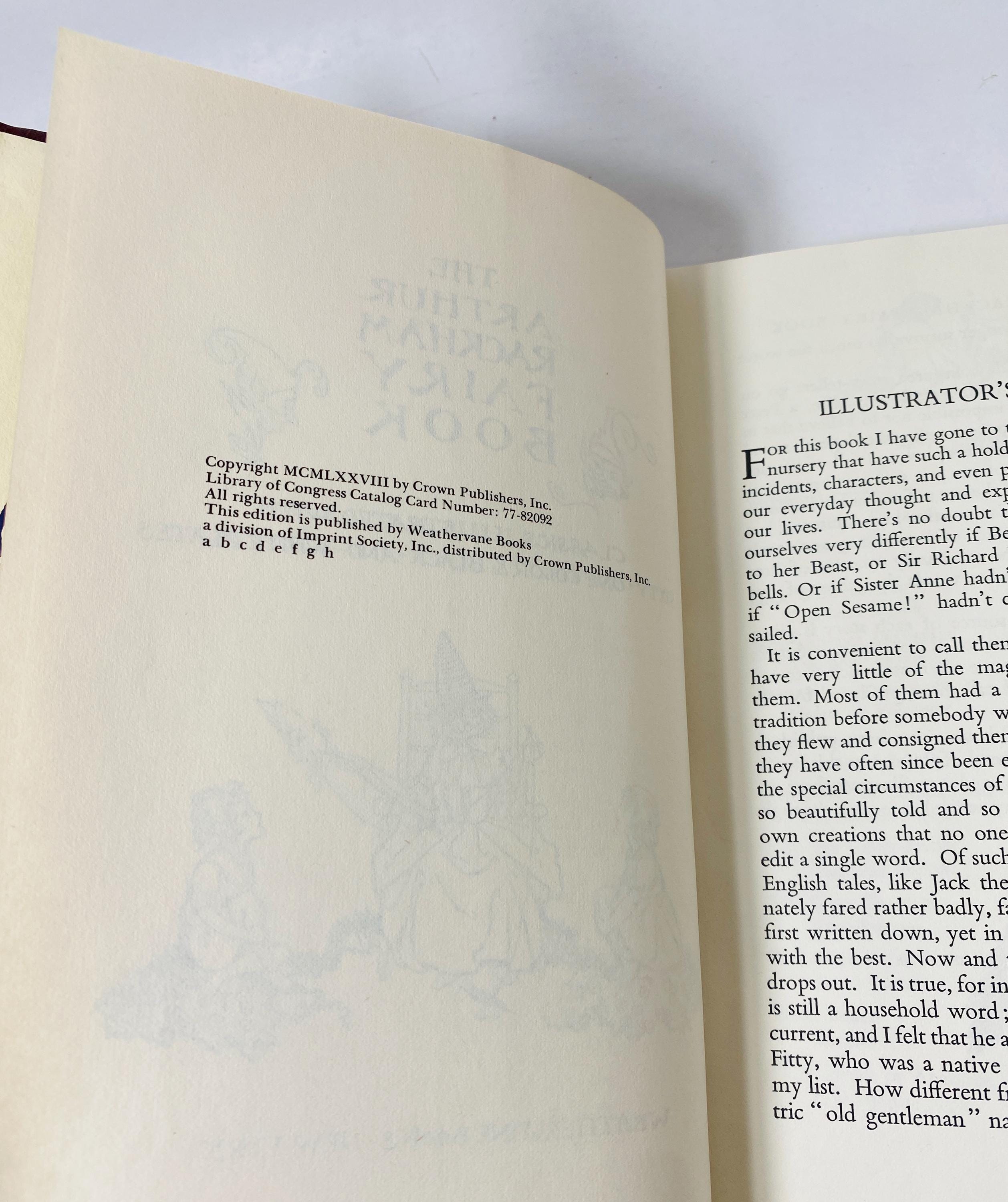 Fairy Book Arthur Rackham Illustrated Vintage Book Circa 1977 Princess ...
