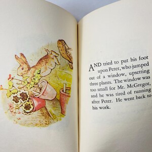 Tired Peter Rabbit Tale of Peter Rabbit by Beatrix Potter Vintage Children's Book Circa ...