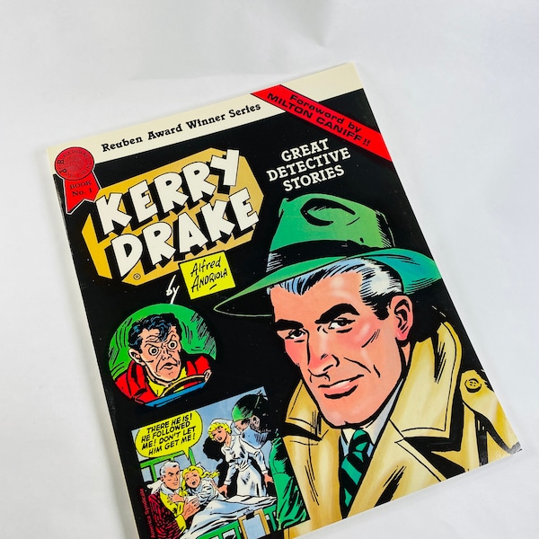 1986 Kerry Drake Great Detective Stories vintage paperback comic book opposition of Dick Tracy and Charlie Chan