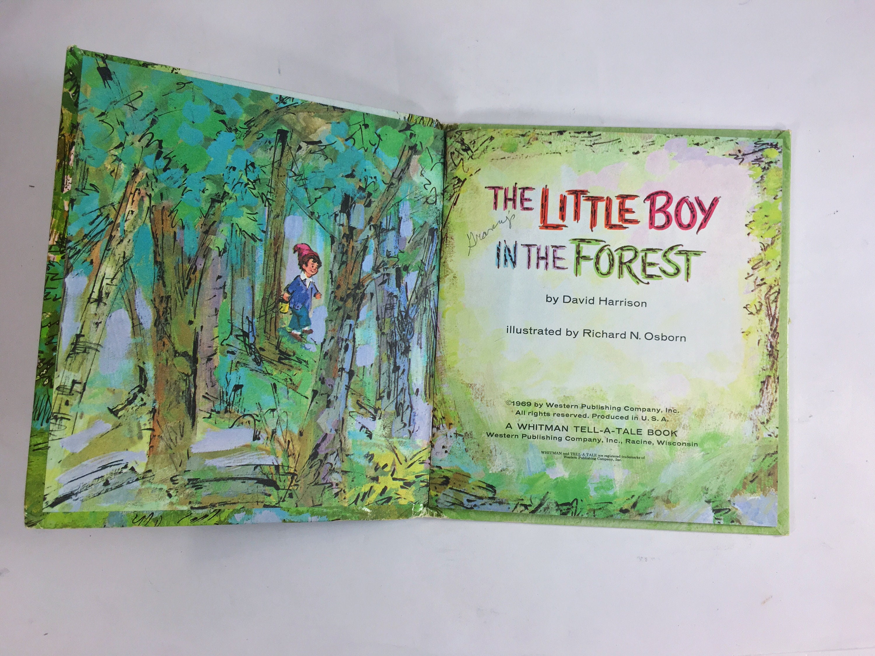 Little Boy in the Forest by David Harrison. Vintage Whitman Tell-a