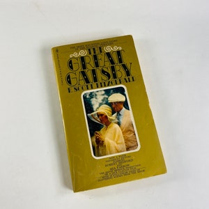 Great Gatsby by F Scott Fitzgerald Vintage paperback book circa 1974 Bantam edition with  Paramount Pictures movie cover