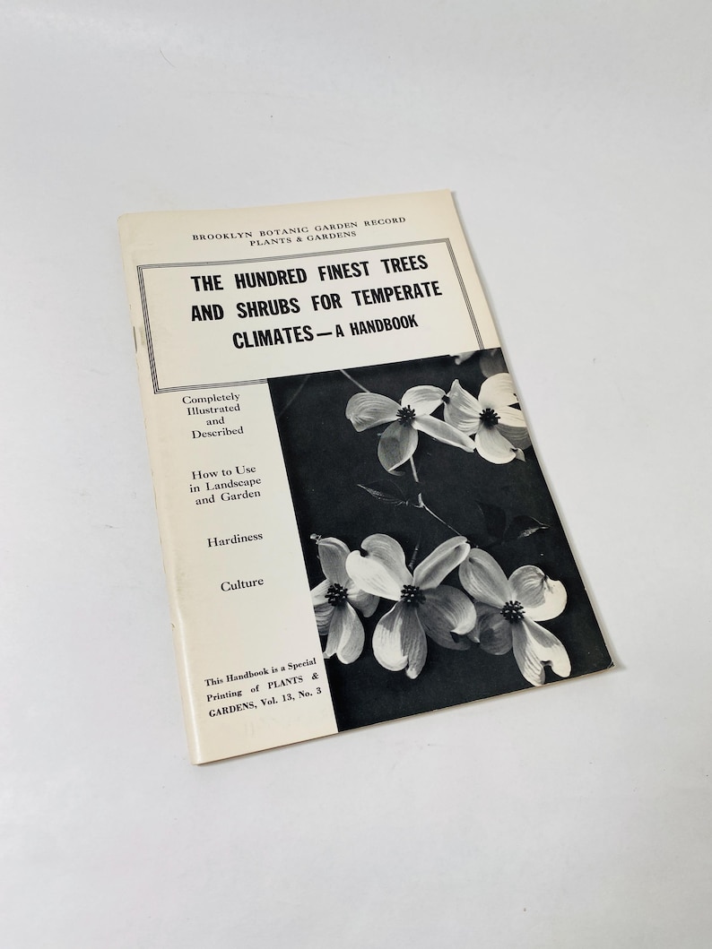 Temperate Id Handbook.pdf 1957 Shrubs and Trees for Temperate Climates Handbook Gardening Vintage ...
