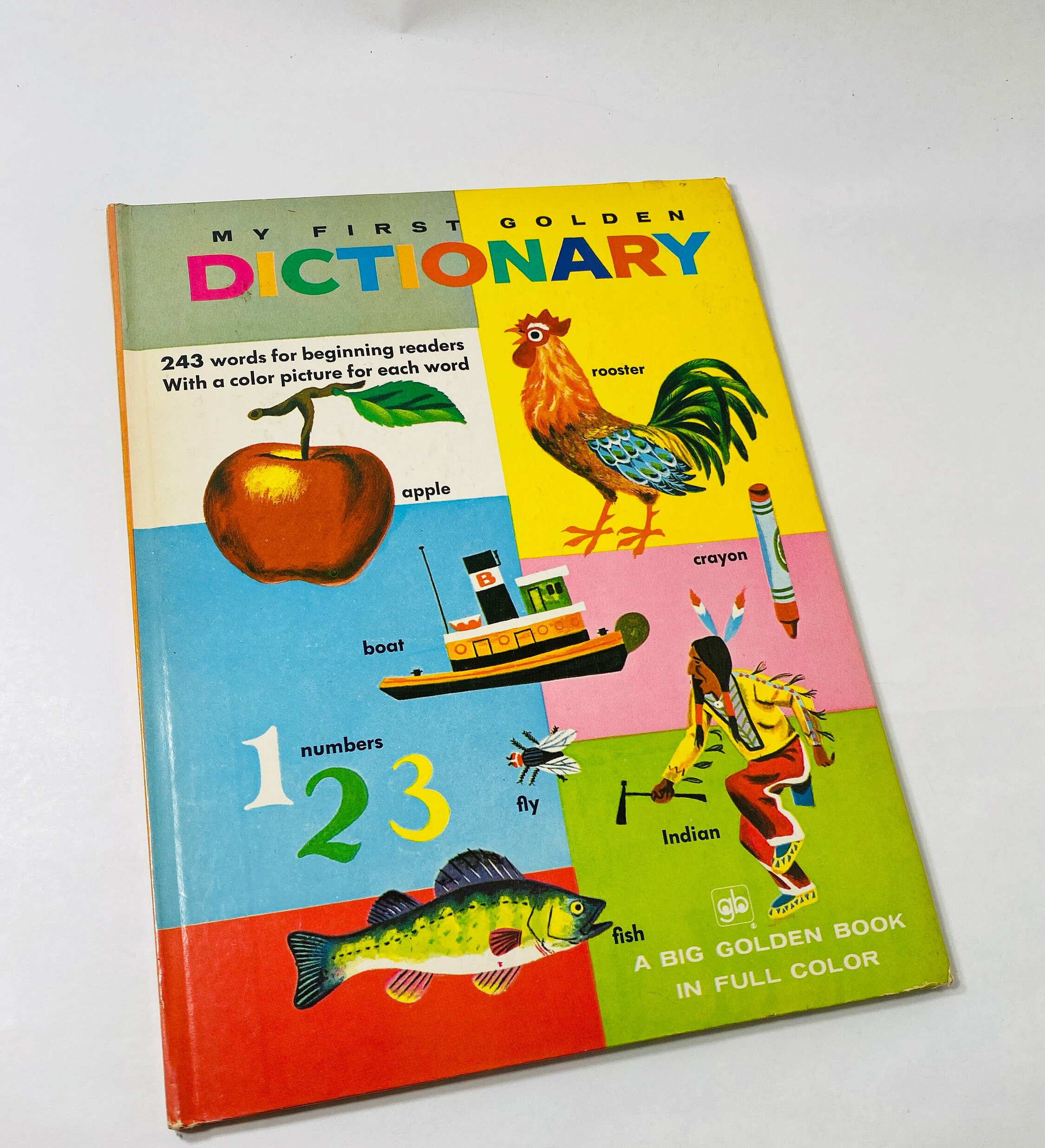 My First Golden Dictionary Circa 1973 EARLY Printing Vintage Book