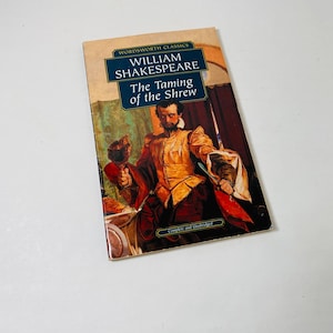 Taming of the Shrew by William Shakespeare Vintage paperback book circa 1999 home decor gift.