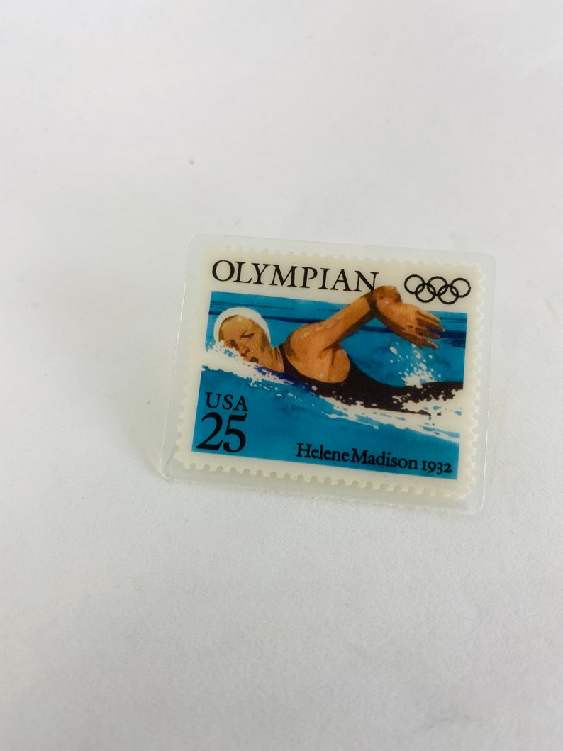 stamp postal lapel Mail Accessory 1980s Olympics Love Post Office /& Mail Carrier Vintage enamel pins