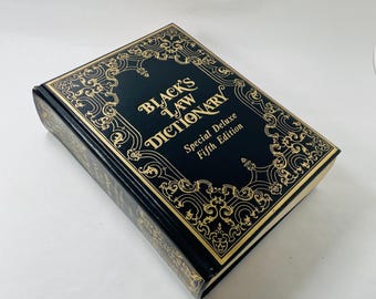 Black's Law Dictionary 5th Edition Deluxe: Vintage Legal Reference