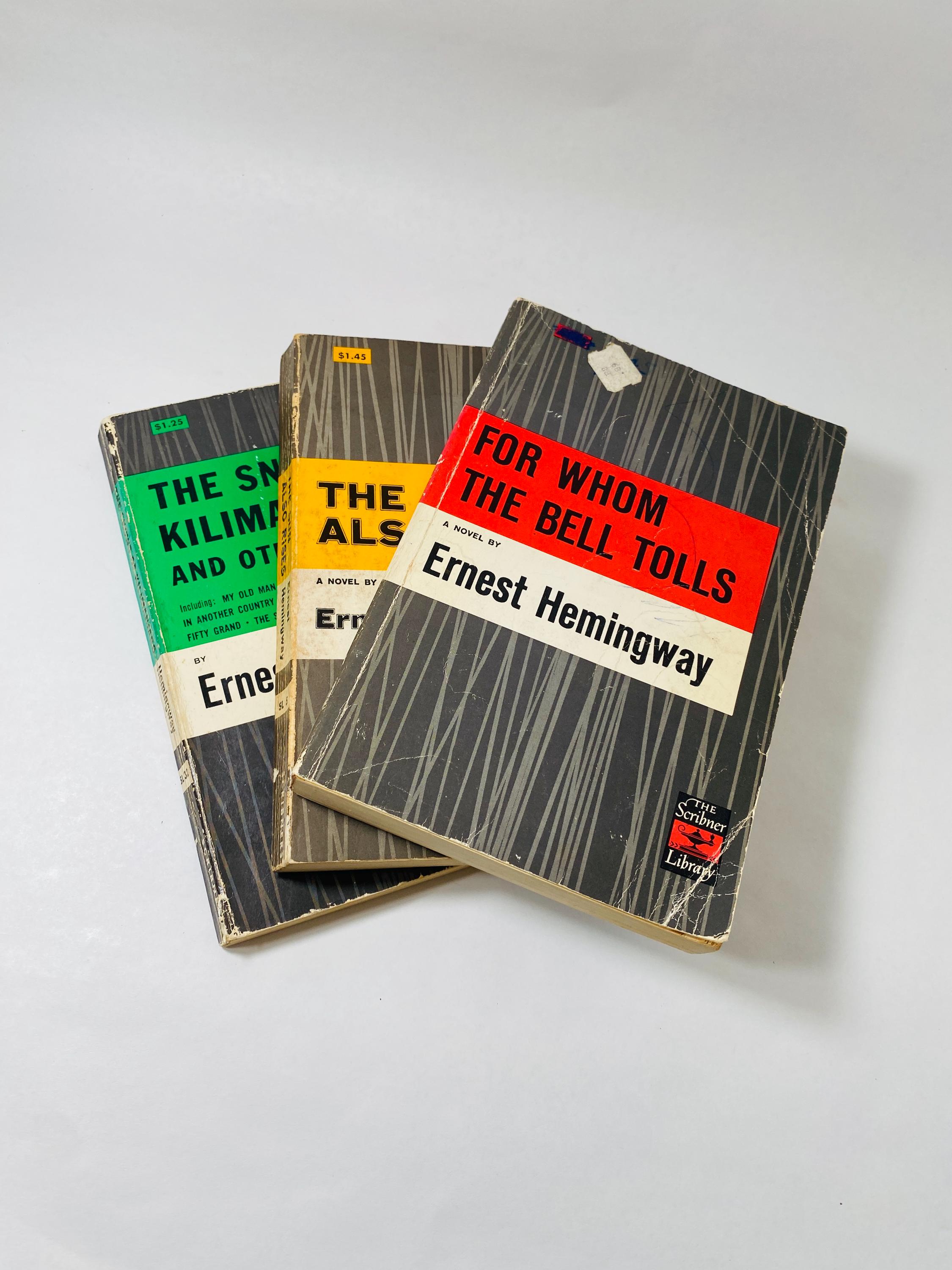 1952 Ernest Hemingway Vintage Paperback Book Set Farewell to Arms