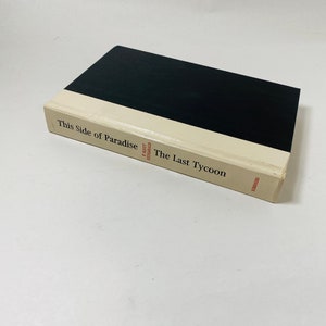 F Scott Fitzgerald vintage book Side of Paradise & Last Tycoon in one edition jazz age decor circa 1969