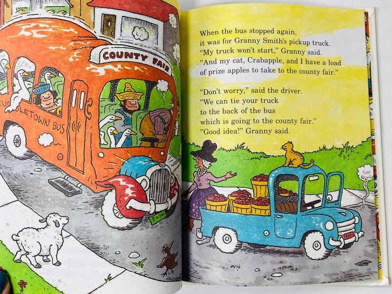 1988 Very Bumpy Bus Ride Vintage Parent's Magazine Book by Michael ...