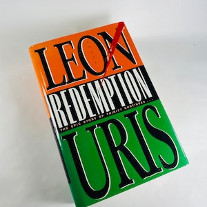 Redemption FIRST EDITION vintage book by Leon Uris circa 1995 Story of three families, an Irish epic that will never mix