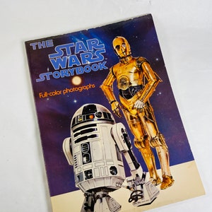Star Wars vintage paperback story book with photographs circa 1980 George Lucas Luke Skywalker Jedi Knights R2D2