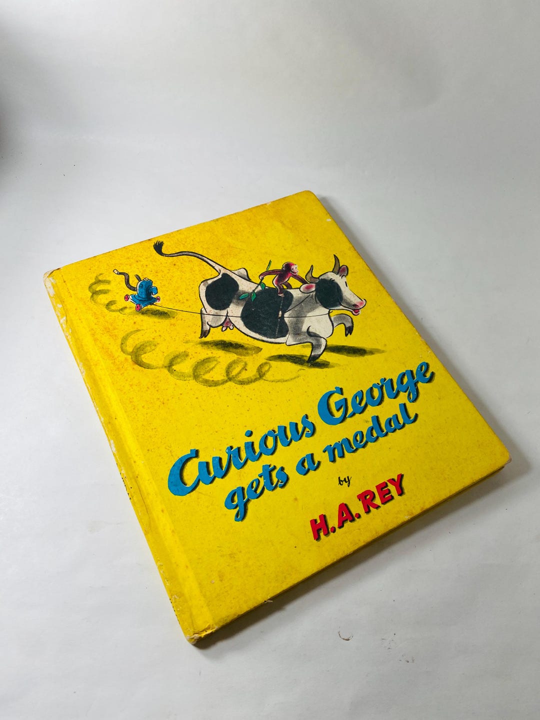 Curious George Gets a Medal Vintage Children's Book Illustrated by HA ...
