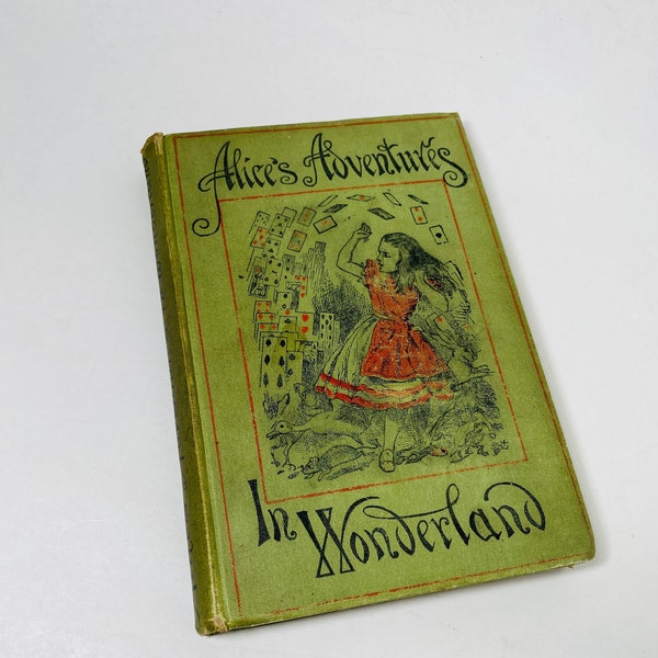 1902 RARE Alice's Adventures in Wonderland Lewis Carroll FIRST Edition 107,000 printing Tenniel Color Frontis See Pictures for Condition