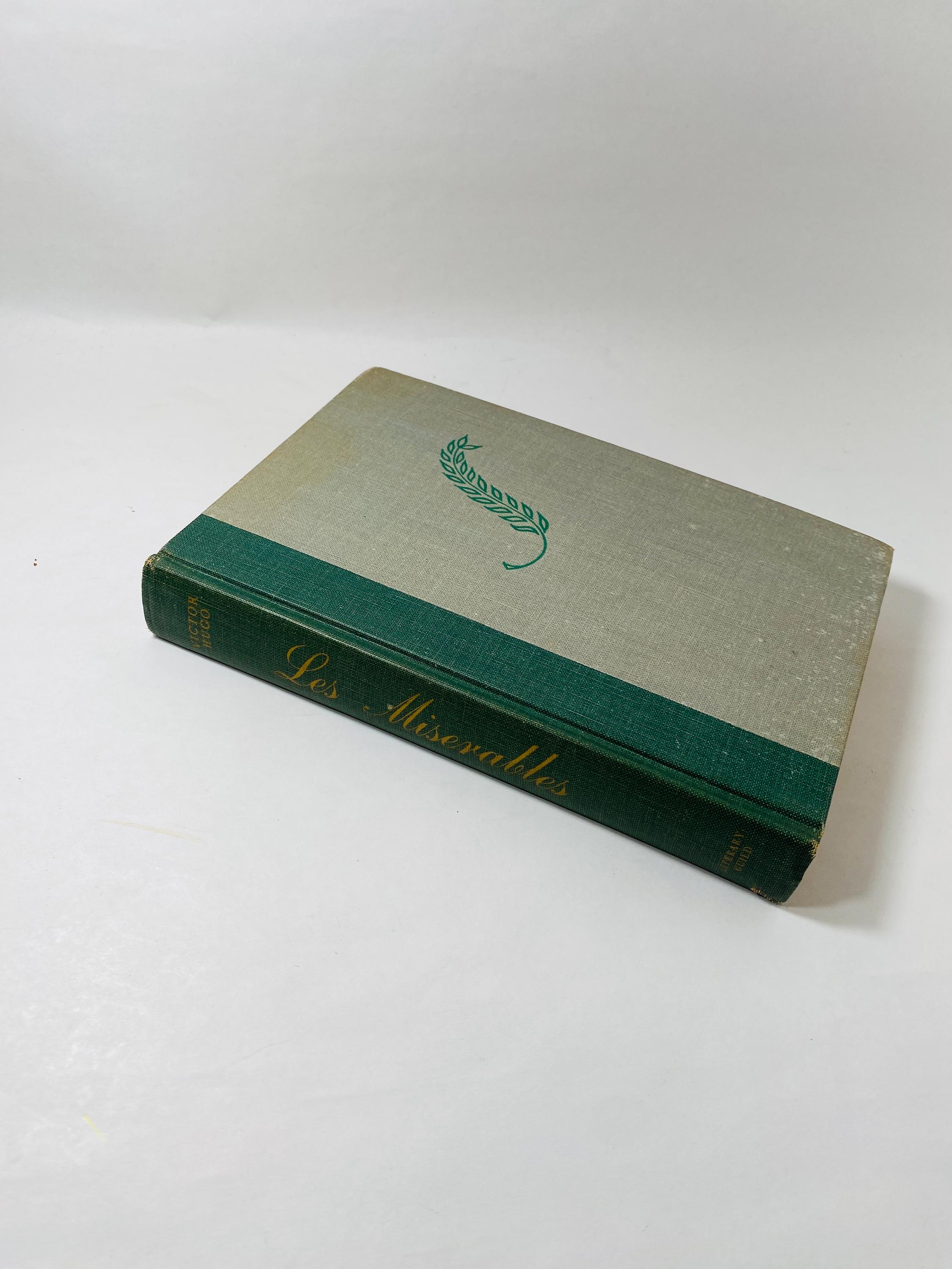 1954 Les Miserables by Victor Hugo vintage book Christmas Chanukah gift
