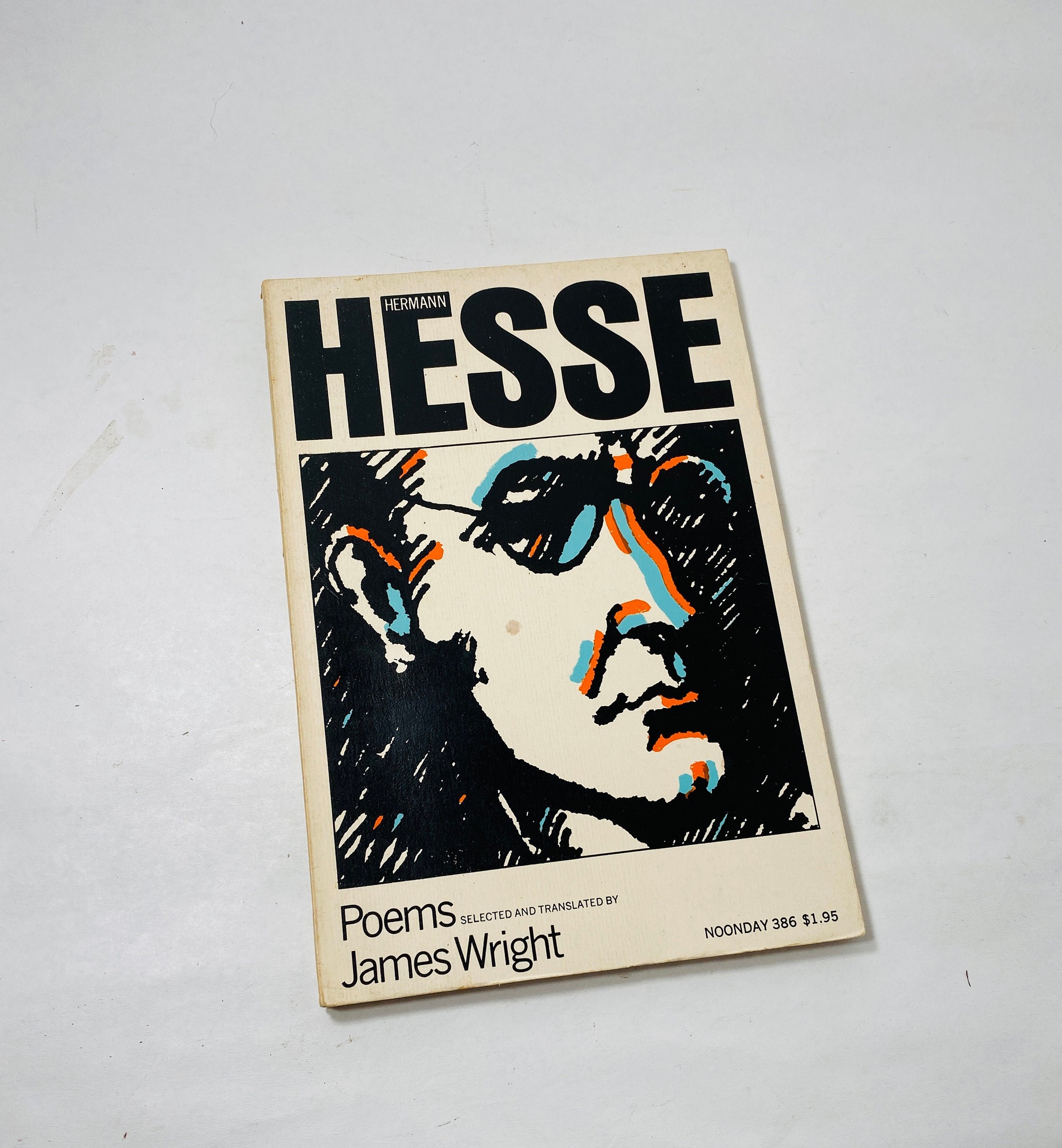 Poems Hermann Hesse vintage paperback book circa 1972 Translated by Jame Wright poetry