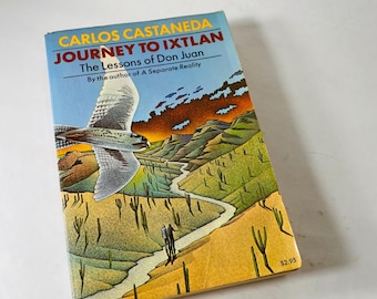 Journey to Ixtlan Teachings of Don Juan vintage paperback book by Carlos Castaneda Yaqui Way of Knowledge circa 1972 spiritual journey