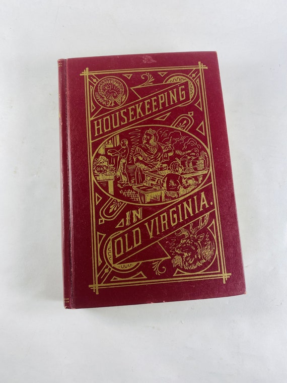 Housekeeping in Old Virginia Vintage Cookbook Collectible Red Etsy