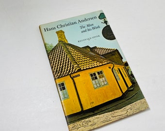 Man and his Work Hans Christian Andersen vintage paperback book by Reginald Spink circa 1985 biography about his childhood and writing