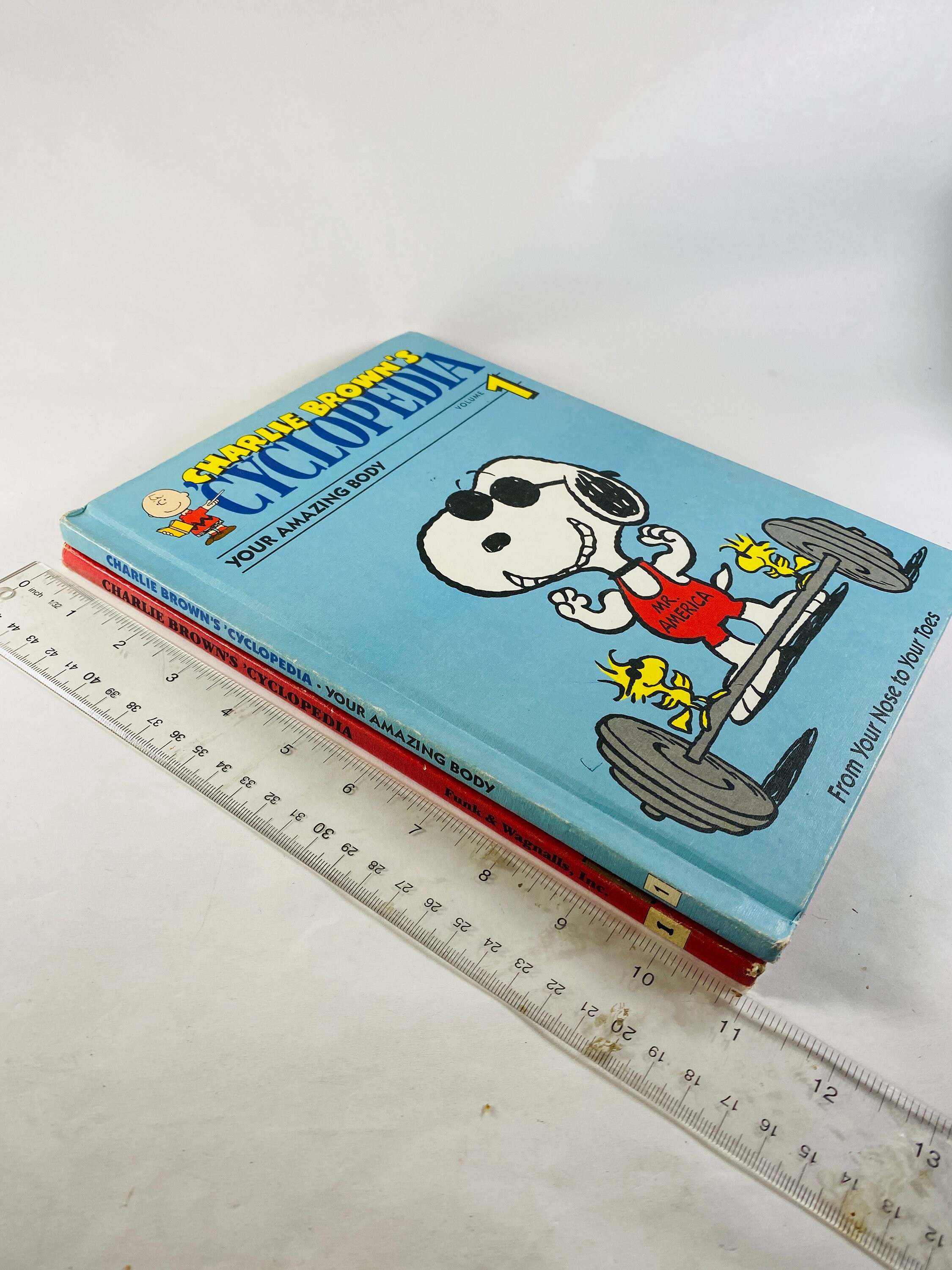 Vintage Charlie Brown Encyclopedia Book Series Charles Schultz