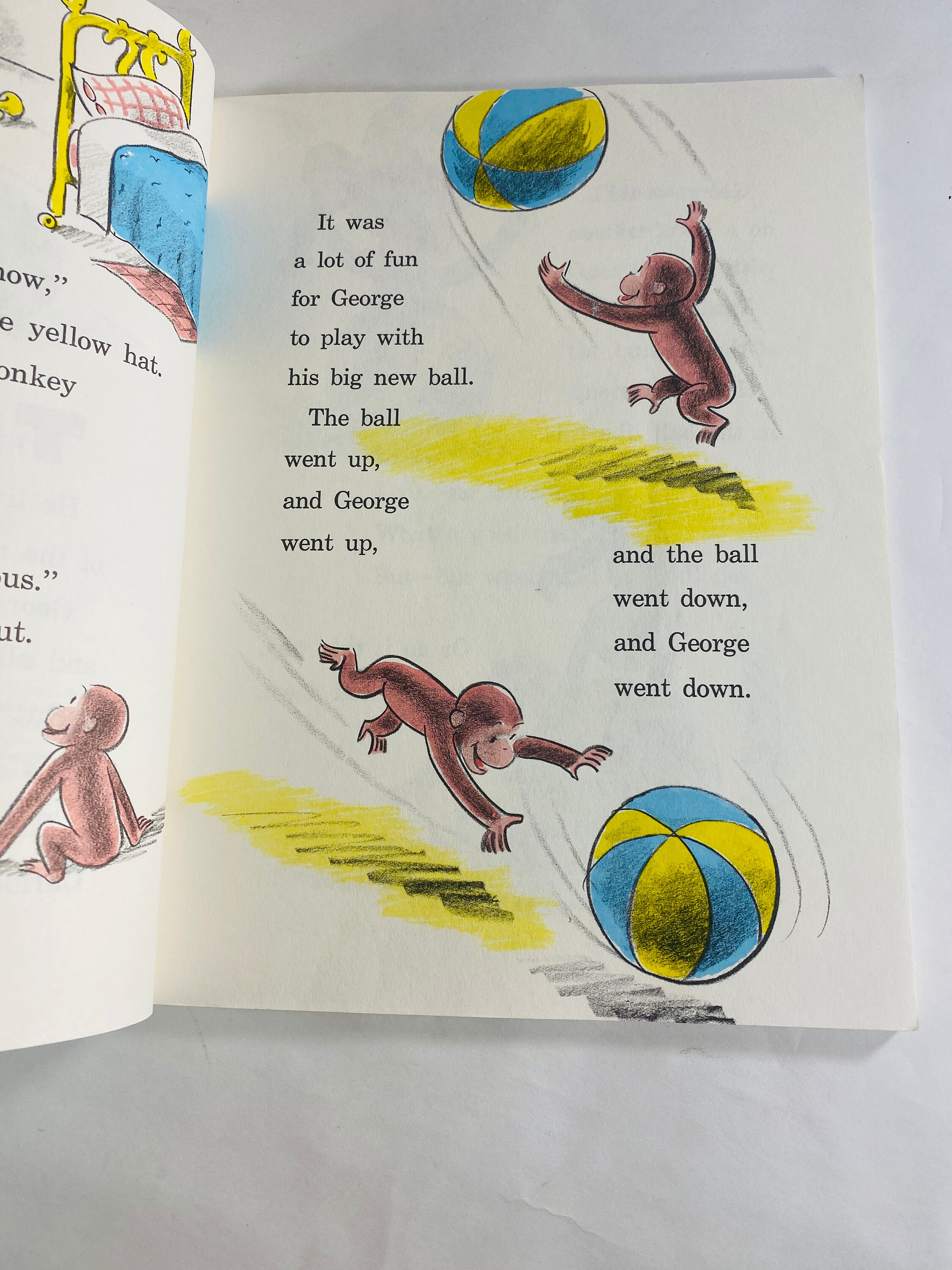 1971 Curious George Flies a Kite Vintage Scholastic Paperback Book by ...