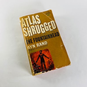 1964 Atlas Shrugged vintage Signet paperback book by Ayn Rand philosophy Objectivism capitalism