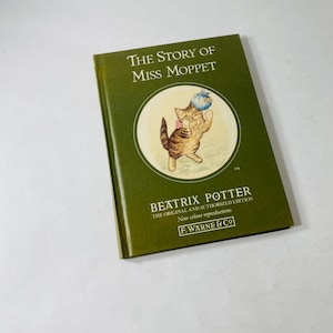 Story of Miss Moppet by Beatrix Potter vintage children's book circa 1987 Peter Rabbit.